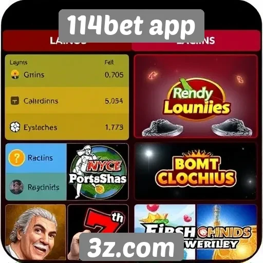 Comparação entre jogos oferecidos no 114bet app